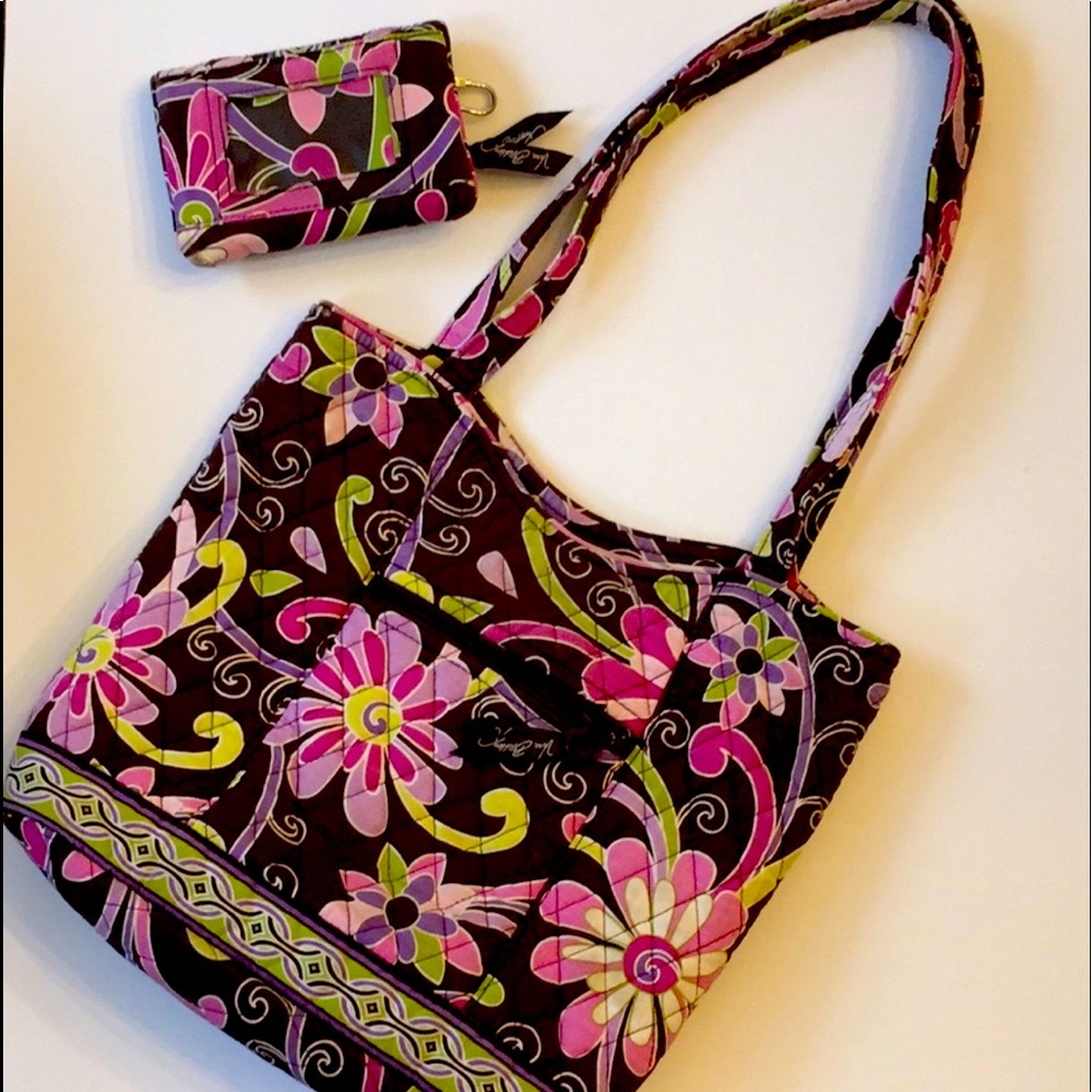 Vera Bradley Bag with Matching Wallet, Like New!